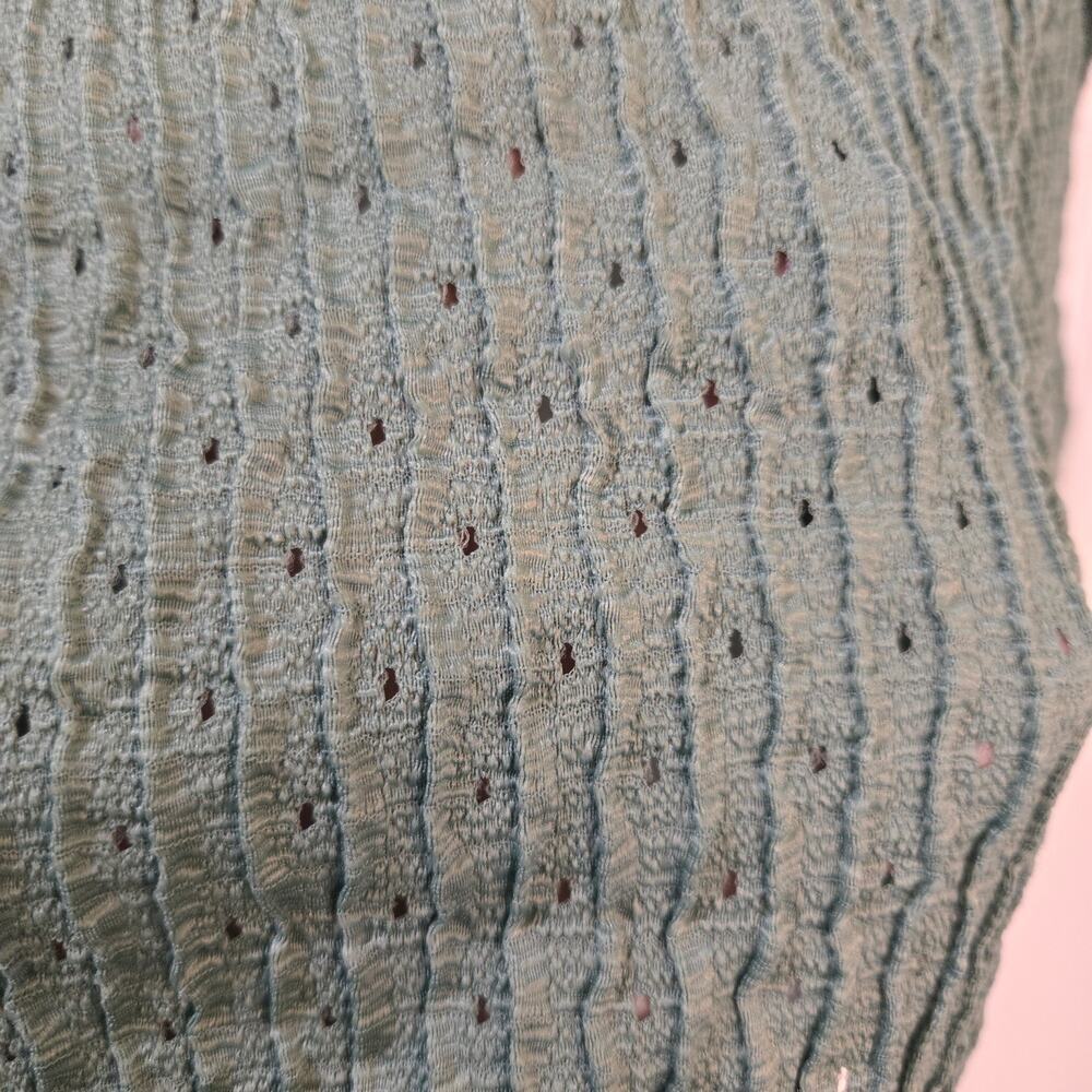 DR2 by Daniel Rainn Pointille Stitch Butterfly tiered ruffle sleeve Sage Green - Picture 8 of 8
